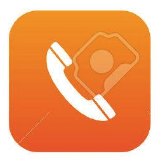 Phone icon orange